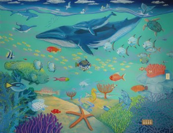under sea mural